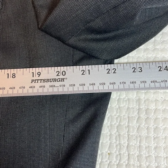 J. Ferrar Mens wool blazer slim dark gray